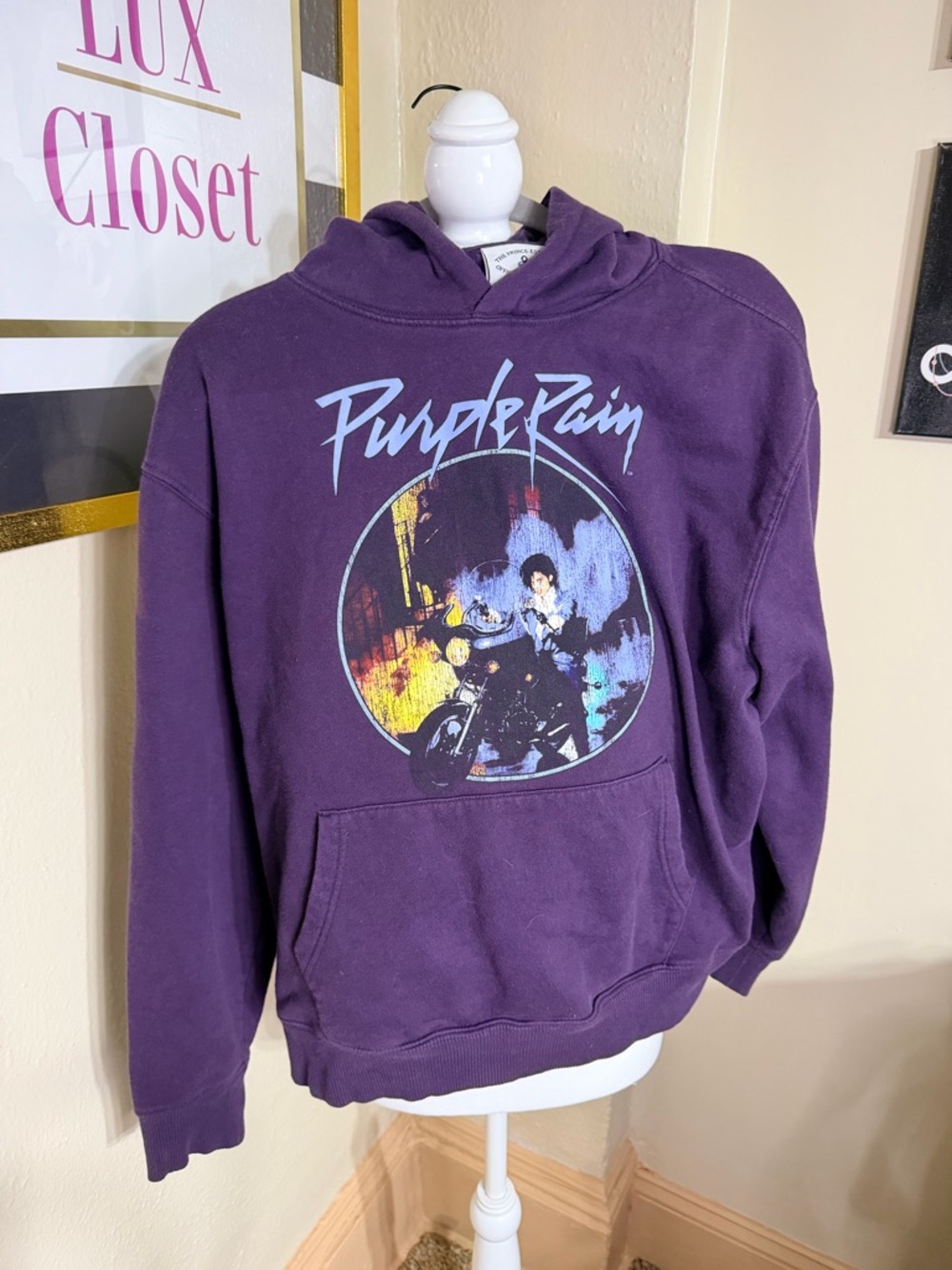 Prince Purple 'Purple Rain' Graphic Crewneck Sweatshirt